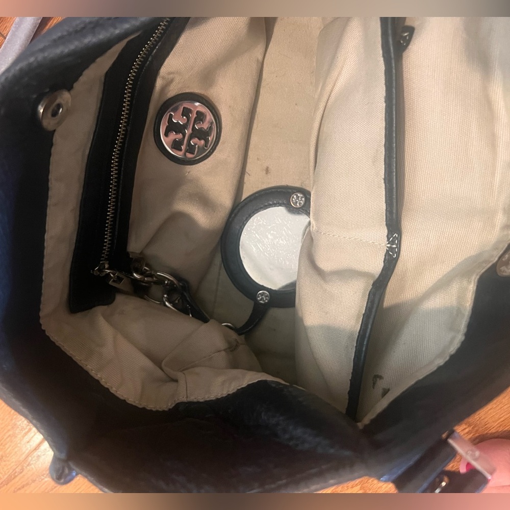 Tory Burch Black Leather Hobo Bag - Picture 3 of 7